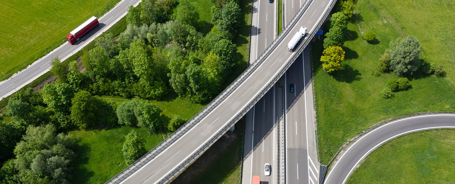 Straßennetz - sauberer Wasserstoff