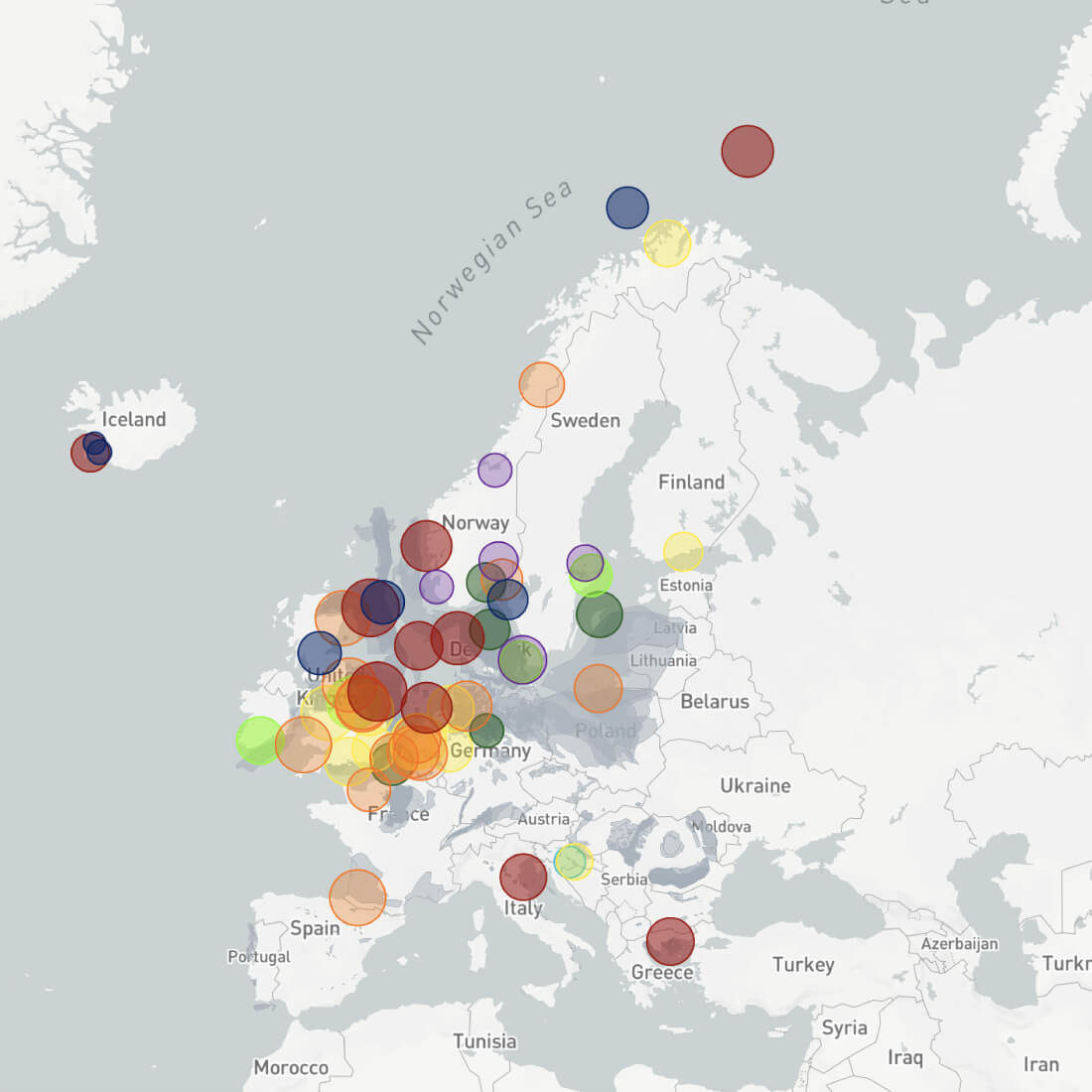 CCS Europe Projektkarte