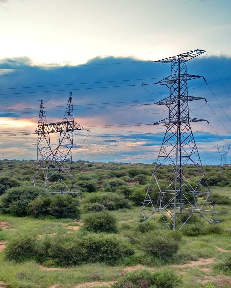 Powerlines in Africa