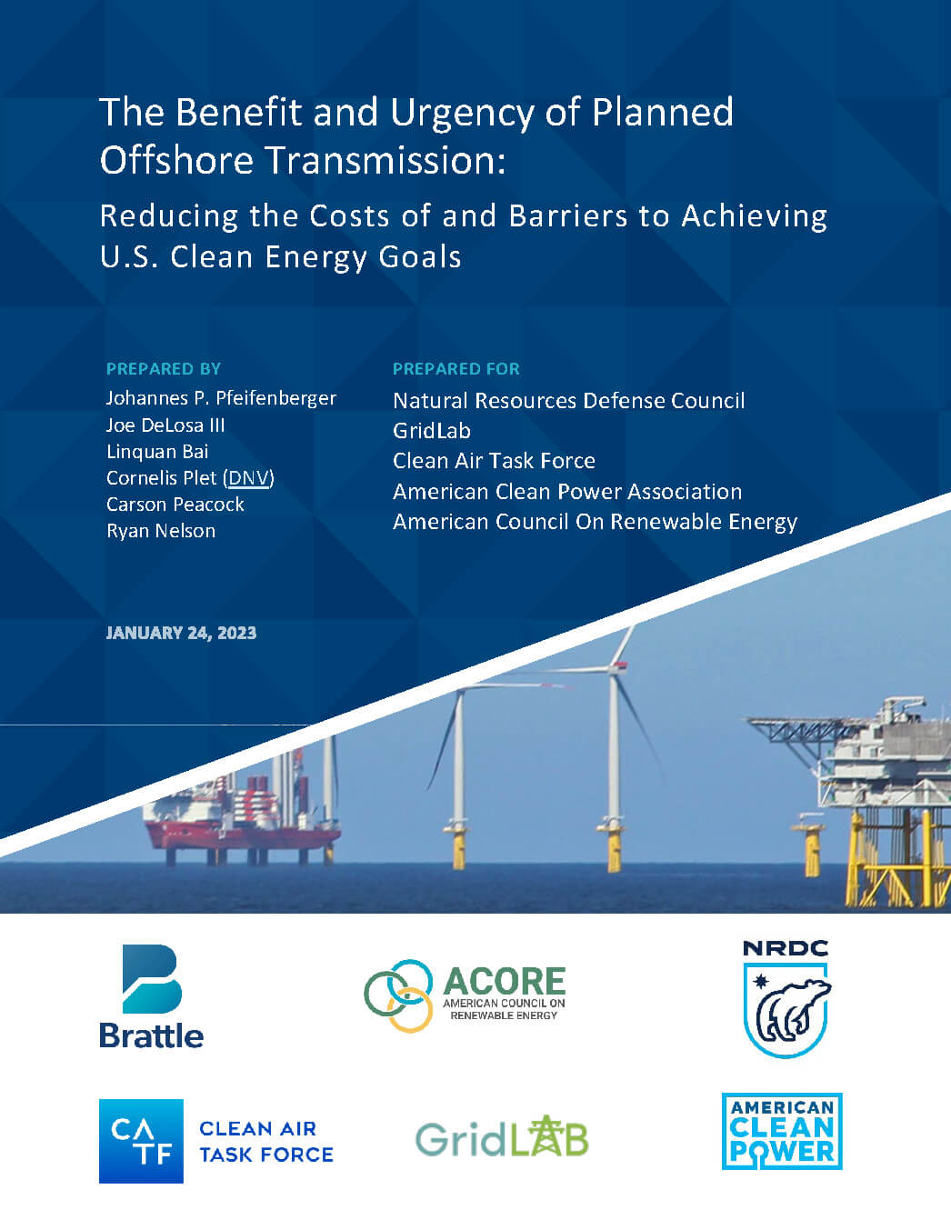 Rapport sur le transport de l'énergie éolienne en mer