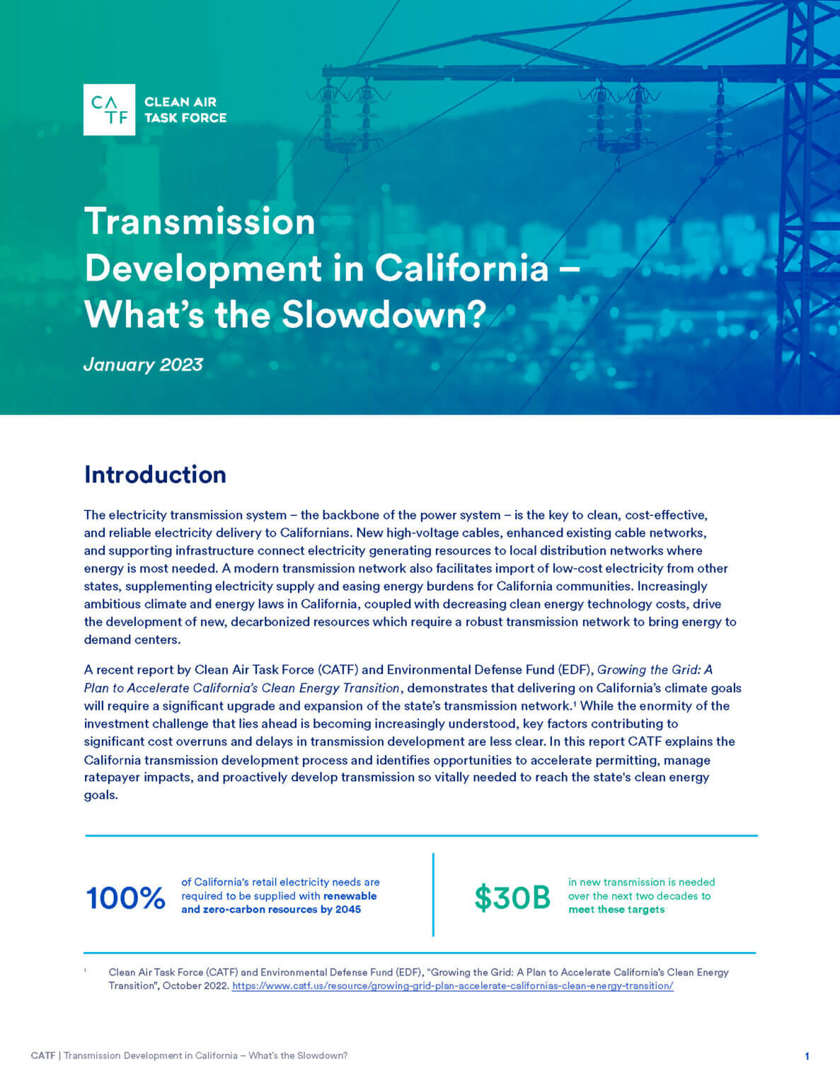 Transmission Development in California What’s the Slowdown? Clean