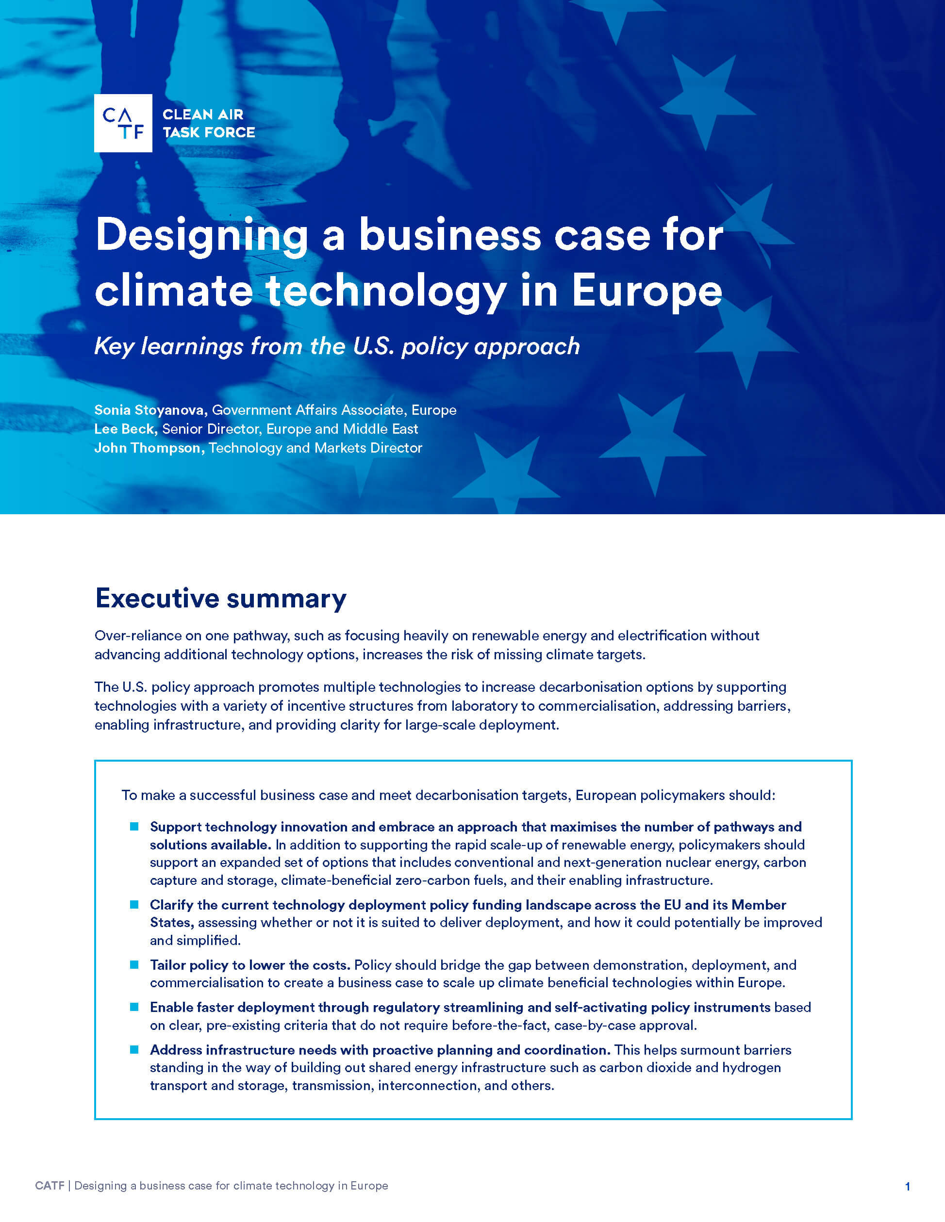 Designing a business case for climate technology in Europe – Clean Air ...