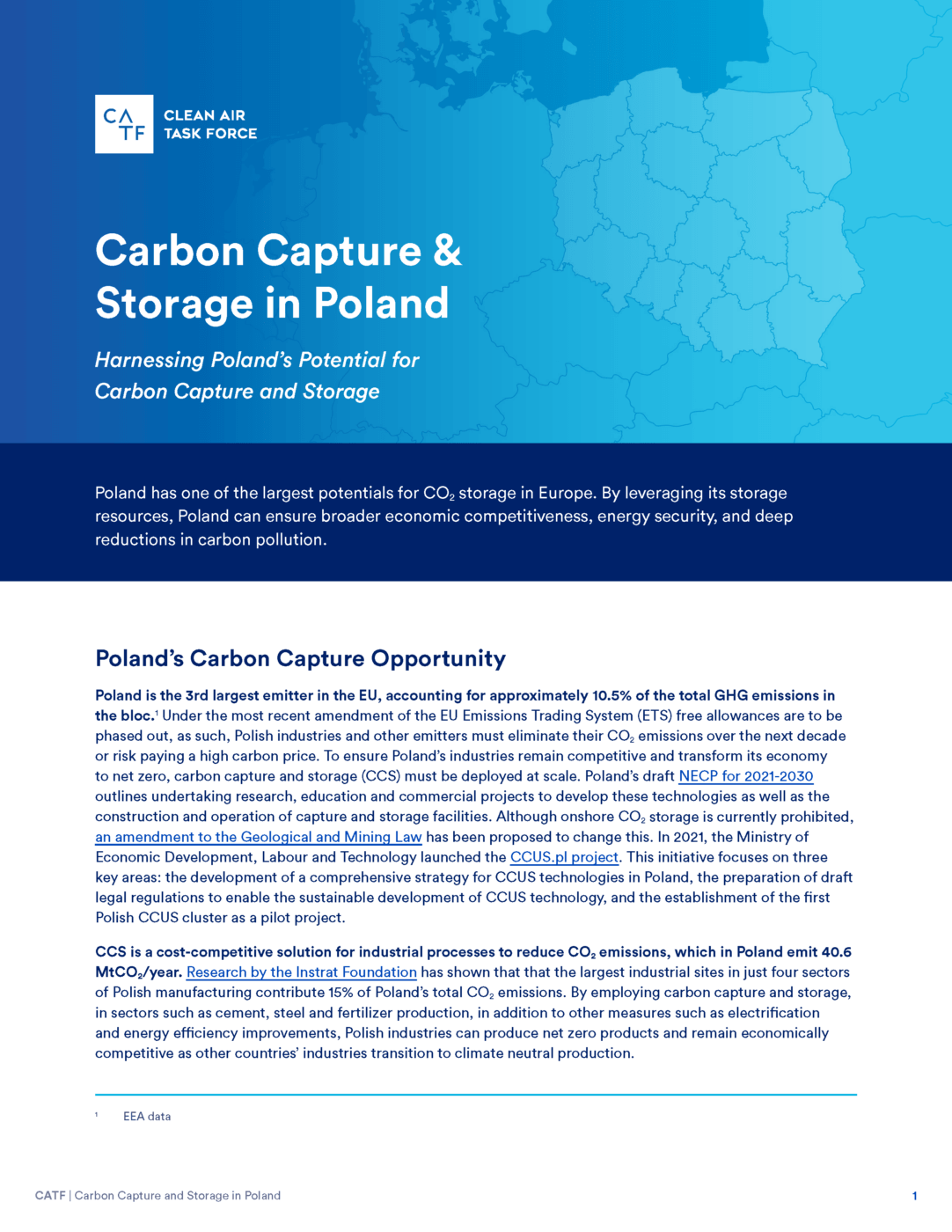 Europe CCS Deployment Fact Sheets – Clean Air Task Force