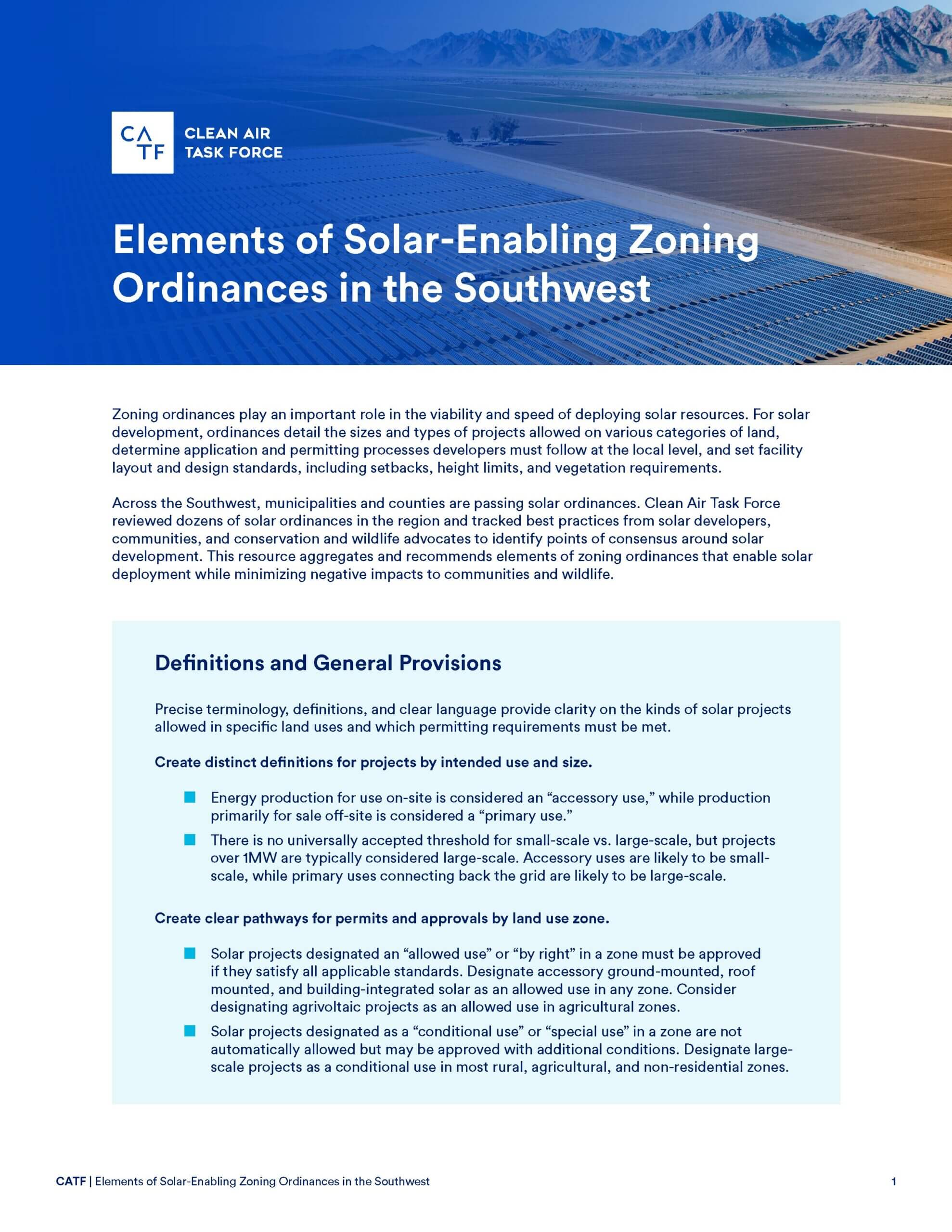 0301　Crisis and Opportunity　Environment Solar-Enabling Zoning Ordinances in the Southwest – Clean Air Task